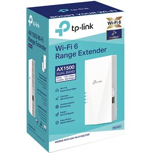 Wireless Range Extender TP-LINK RE500X AX1500, Wi-Fi 6, Dual-Band 300 + 1200 Mbps, alb Wireless Range Extender TP-LINK RE500X AX1500, Wi-Fi 6, Dual-Band 300 + 1200 Mbps, alb