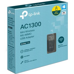 Adaptor USB Wireless TP-LINK Archer T3U AC1300, Dual-Band 400 + 867 Mbps, negru Adaptor USB Wireless TP-LINK Archer T3U AC1300, Dual-Band 400 + 867 Mbps, negru