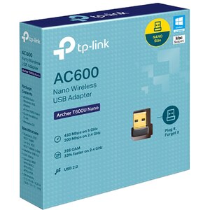 Adaptor nano USB Wireless TP-LINK Archer T600U Nano, Dual-Band 200 + 433 Mbps, negru Adaptor nano USB Wireless TP-LINK Archer T600U Nano, Dual-Band 200 + 433 Mbps, negru