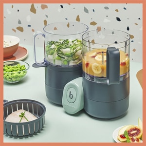 Robot multifunctional 4in1 BABYMOOV Nutribaby One A001133, 2000ml, gri-verde deschis Robot multifunctional 4in1 BABYMOOV Nutribaby One A001133, 2000ml, gri-verde deschis
