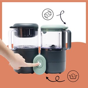 Robot multifunctional 4in1 BABYMOOV Nutribaby One A001133, 2000ml, gri-verde deschis Robot multifunctional 4in1 BABYMOOV Nutribaby One A001133, 2000ml, gri-verde deschis