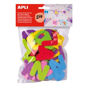 Set creativ APLI Litere, 104 bucati, diverse culori Set creativ APLI Litere, 104 bucati, diverse culori