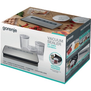 Aparat de vidat GORENJE VS120ES, 120W, argintiu-negru Aparat de vidat GORENJE VS120ES, 120W, argintiu-negru