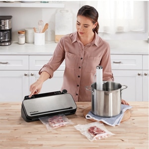 Aparat de vidat FOODSAVER VS3190X-01, 100W, argintiu-negru Aparat de vidat FOODSAVER VS3190X-01, 100W, argintiu-negru