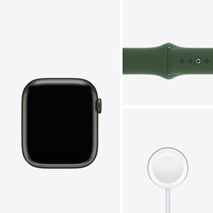 APPLE Watch Series 7, GPS + Cellular, 45mm Green Aluminium Case, Clover Sport Band APPLE Watch Series 7, GPS + Cellular, 45mm Green Aluminium Case, Clover Sport Band