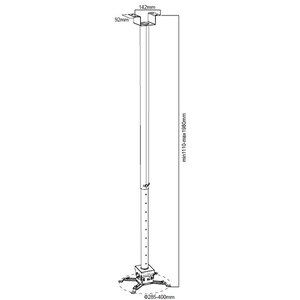 Suport tavan pentru videoproiector BLACKMOUNT BM-CT-PRB-2L Suport tavan pentru videoproiector BLACKMOUNT BM-CT-PRB-2L