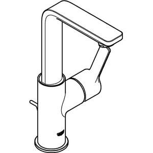 Baterie lavoar GROHE Lineare 23296001, marimea L, metal, crom Baterie lavoar GROHE Lineare 23296001, marimea L, metal, crom