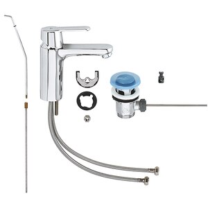 Baterie lavoar GROHE Get 23454000, marimea M, metal, crom Baterie lavoar GROHE Get 23454000, marimea M, metal, crom