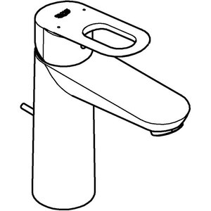 Baterie lavoar GROHE BauLoop 23762000, marimea M, metal, crom Baterie lavoar GROHE BauLoop 23762000, marimea M, metal, crom