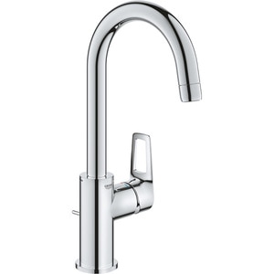 Baterie lavoar GROHE Bauloop 23763001, marimea L, alama, argintiu Baterie lavoar GROHE Bauloop 23763001, marimea L, alama, argintiu