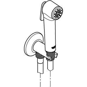 Set dus igienic GROHE Tempesta-F Trigger 26358000, 1 functie, argintiu Set dus igienic GROHE Tempesta-F Trigger 26358000, 1 functie, argintiu