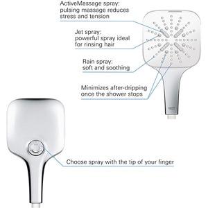 Para dus GROHE Vitalio SmartActive 130 Cube 26595000, 3 functii, crom Para dus GROHE Vitalio SmartActive 130 Cube 26595000, 3 functii, crom