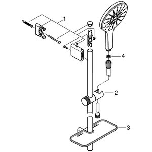 Coloana dus GROHE Vitalio SmartActive 150 26598000, 3 functii, crom Coloana dus GROHE Vitalio SmartActive 150 26598000, 3 functii, crom