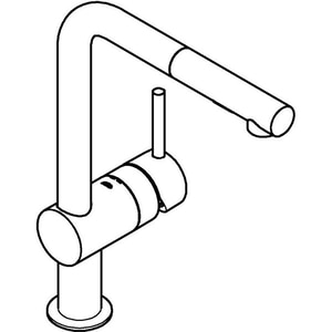 Baterie bucatarie GROHE Minta 30274DA0, dus extractibil, metal, bronz Baterie bucatarie GROHE Minta 30274DA0, dus extractibil, metal, bronz
