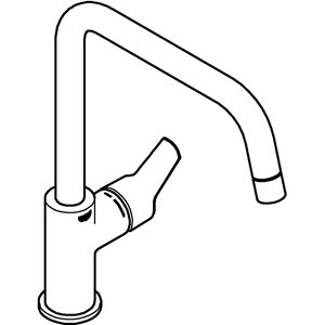 Baterie bucatarie GROHE Start 30470000, tip U, alama, argintiu Baterie bucatarie GROHE Start 30470000, tip U, alama, argintiu