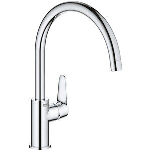 Baterie bucatarie GROHE BauCurve 31536001, metal, argintiu Baterie bucatarie GROHE BauCurve 31536001, metal, argintiu
