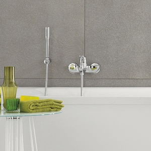 Set baterie cada si dus GROHE Eurosmart Cosmopolitan 32832000, metal, argintiu Set baterie cada si dus GROHE Eurosmart Cosmopolitan 32832000, metal, argintiu