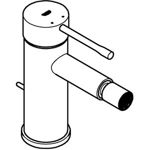 Baterie bideu GROHE Essence 32935GL1, marimea S, alama, auriu Baterie bideu GROHE Essence 32935GL1, marimea S, alama, auriu