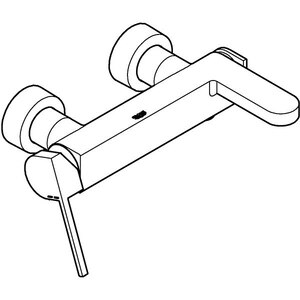 Baterie cada-dus GROHE Plus 33553003, metal, crom Baterie cada-dus GROHE Plus 33553003, metal, crom