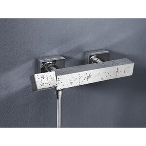 Baterie dus GROHE Grohtherm Cube 34488000, termostat, metal, argintiu Baterie dus GROHE Grohtherm Cube 34488000, termostat, metal, argintiu