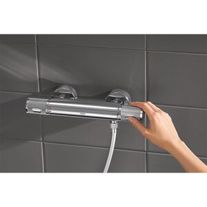 Baterie dus GROHE Precision Feel 34790000, termostat, alama, argintiu Baterie dus GROHE Precision Feel 34790000, termostat, alama, argintiu