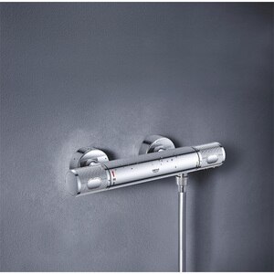 Baterie dus GROHE Precision Feel 34790000, termostat, alama, argintiu Baterie dus GROHE Precision Feel 34790000, termostat, alama, argintiu