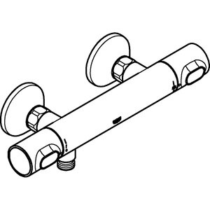 Baterie dus GROHE Precision Flow 34840000, alama, argintiu Baterie dus GROHE Precision Flow 34840000, alama, argintiu