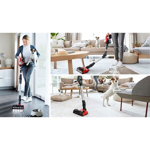 Aspirator vertical 2in1 BOSCH Unlimited 7 BCS711PET, 0.3l, 18V, autonomie max 40 min, Quick Stan, rosu-negru Aspirator vertical 2in1 BOSCH Unlimited 7 BCS711PET, 0.3l, 18V, autonomie max 40 min, Quick Stan, rosu-negru
