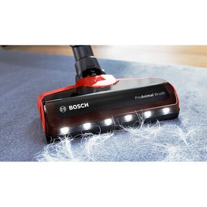 Aspirator vertical 2in1 BOSCH Unlimited 7 BCS711PET, 0.3l, 18V, autonomie max 40 min, Quick Stan, rosu-negru Aspirator vertical 2in1 BOSCH Unlimited 7 BCS711PET, 0.3l, 18V, autonomie max 40 min, Quick Stan, rosu-negru