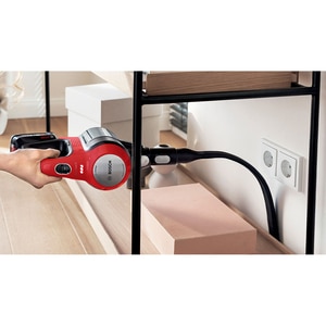 Aspirator vertical 2in1 BOSCH Unlimited 7 BCS711PET, 0.3l, 18V, autonomie max 40 min, Quick Stan, rosu-negru Aspirator vertical 2in1 BOSCH Unlimited 7 BCS711PET, 0.3l, 18V, autonomie max 40 min, Quick Stan, rosu-negru