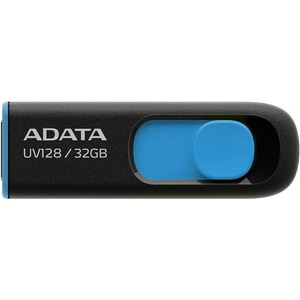 Memorie USB ADATA UV128, 32GB, USB 3.2 Gen1, negru-albastru Memorie USB ADATA UV128, 32GB, USB 3.2 Gen1, negru-albastru