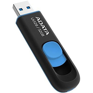 Memorie USB ADATA UV128, 32GB, USB 3.2 Gen1, negru-albastru Memorie USB ADATA UV128, 32GB, USB 3.2 Gen1, negru-albastru