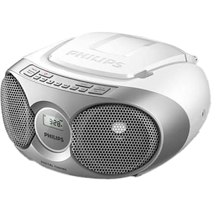 Radio CD portabil PHILIPS AZ215S/12, 3 W, FM, argintiu Radio CD portabil PHILIPS AZ215S/12, 3 W, FM, argintiu