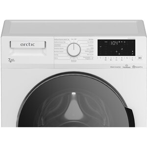 Masina de spalat rufe frontala cu uscator ARCTIC APLWD741262WST, 7/4 kg, 1200rpm, Clasa D/E, alb Masina de spalat rufe frontala cu uscator ARCTIC APLWD741262WST, 7/4 kg, 1200rpm, Clasa D/E, alb