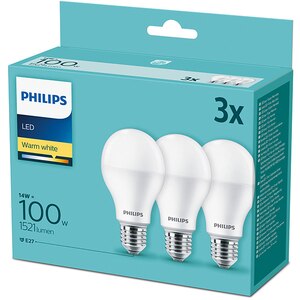 Set 3 becuri LED PHILIPS 8718699694920, E27, 14W, lumina calda Set 3 becuri LED PHILIPS 8718699694920, E27, 14W, lumina calda