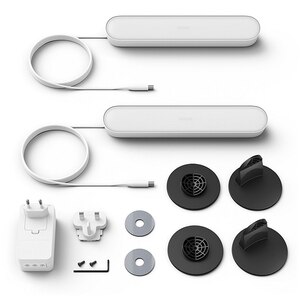 Pachet lampi inteligente PHILIPS Hue Play, lumina RGB, 6.6W, alb, 2 buc Pachet lampi inteligente PHILIPS Hue Play, lumina RGB, 6.6W, alb, 2 buc