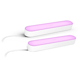 Pachet lampi inteligente PHILIPS Hue Play, lumina RGB, 6.6W, alb, 2 buc Pachet lampi inteligente PHILIPS Hue Play, lumina RGB, 6.6W, alb, 2 buc