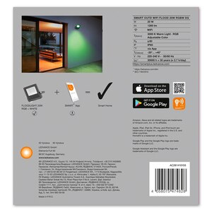 Proiector LED Smart LEDVANCE FLOOD, 20W, 1260 lumeni, RGB, gri inchis Proiector LED Smart LEDVANCE FLOOD, 20W, 1260 lumeni, RGB, gri inchis