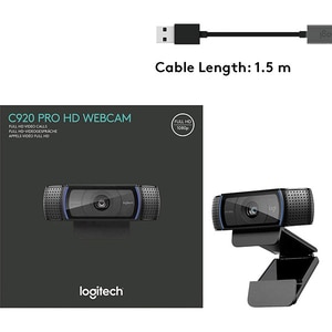 Camera Web LOGITECH HD Pro C920, Full HD 1080p, negru Camera Web LOGITECH HD Pro C920, Full HD 1080p, negru
