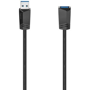 Cablu extensie USB 3.0 HAMA 200628, 1.5m, negru Cablu extensie USB 3.0 HAMA 200628, 1.5m, negru