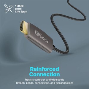 Cablu DisplayPort - HDMI PROMATE ProLink-DP200, 2m, gri Cablu DisplayPort - HDMI PROMATE ProLink-DP200, 2m, gri