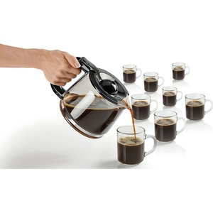 Cafetiera GORENJE CM15BK, 1.5l, 1000W, 10 cesti, negru-argintiu Cafetiera GORENJE CM15BK, 1.5l, 1000W, 10 cesti, negru-argintiu
