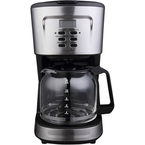 Cafetiera MYRIA MY4442, 1.5l, 900W, 12 cesti, argintiu-negru Cafetiera MYRIA MY4442, 1.5l, 900W, 12 cesti, argintiu-negru