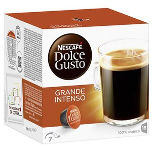 Capsule cafea NESCAFE Grand Intenso, compatibile Dolce Gusto, 16 capsule, 160g Capsule cafea NESCAFE Grand Intenso, compatibile Dolce Gusto, 16 capsule, 160g