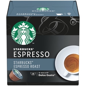 Capsule cafea STARBUCKS Espresso Roast, compatibile Dolce Gusto, 12 capsule, 66g Capsule cafea STARBUCKS Espresso Roast, compatibile Dolce Gusto, 12 capsule, 66g