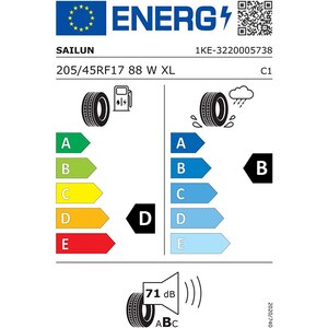 Anvelopa vara SAILUN Atrezzo ZSR RF 205/45RF17 88W Anvelopa vara SAILUN Atrezzo ZSR RF 205/45RF17 88W