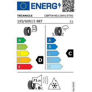 Anvelopa iarna TRIANGLE WinterX TW401 195/60R15 88T Anvelopa iarna TRIANGLE WinterX TW401 195/60R15 88T