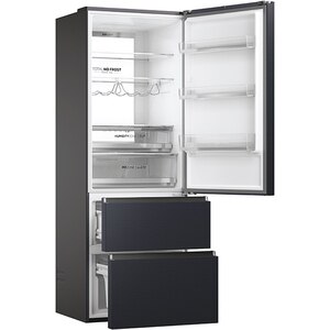 Combina frigorifica HAIER HTW7720ENMB, No Frost, 483 l, H 201 cm, Clasa E, Wi-Fi, negru Combina frigorifica HAIER HTW7720ENMB, No Frost, 483 l, H 201 cm, Clasa E, Wi-Fi, negru