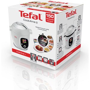 Multicooker TEFAL Cook4Me+ CY851130, 6l, 1600W, 6 programe, aplicatie 150 retete, alb-gri Multicooker TEFAL Cook4Me+ CY851130, 6l, 1600W, 6 programe, aplicatie 150 retete, alb-gri