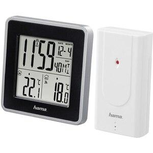 Statie meteo HAMA EWS Intro cu radio si alarma, alb Statie meteo HAMA EWS Intro cu radio si alarma, alb